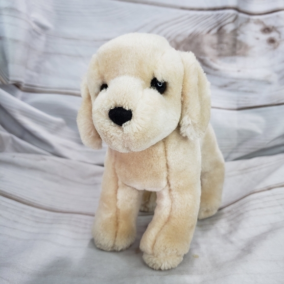 Douglas Cornell Yellow Lab Labrador Retriever Dog 8 Inch Stuffed Animal 2014 - Picture 1 of 9